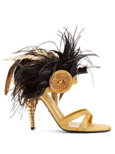 feather heels prada|prada heels vintage.